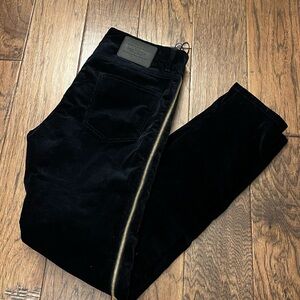 Louis Vuitton Black Corduroy Pants
